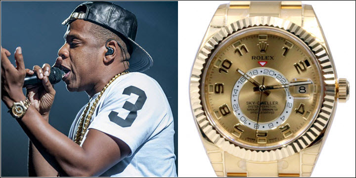 rappers gold rolex