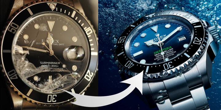 rolex submariner glass replacement cost