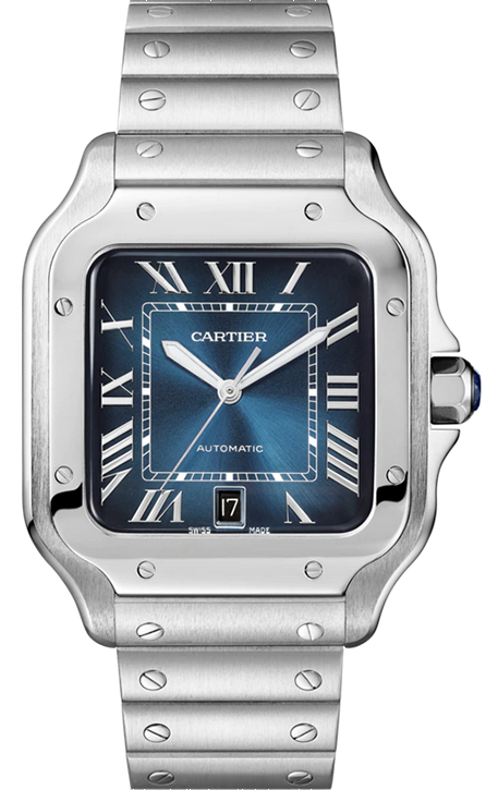 cartier silver watch price