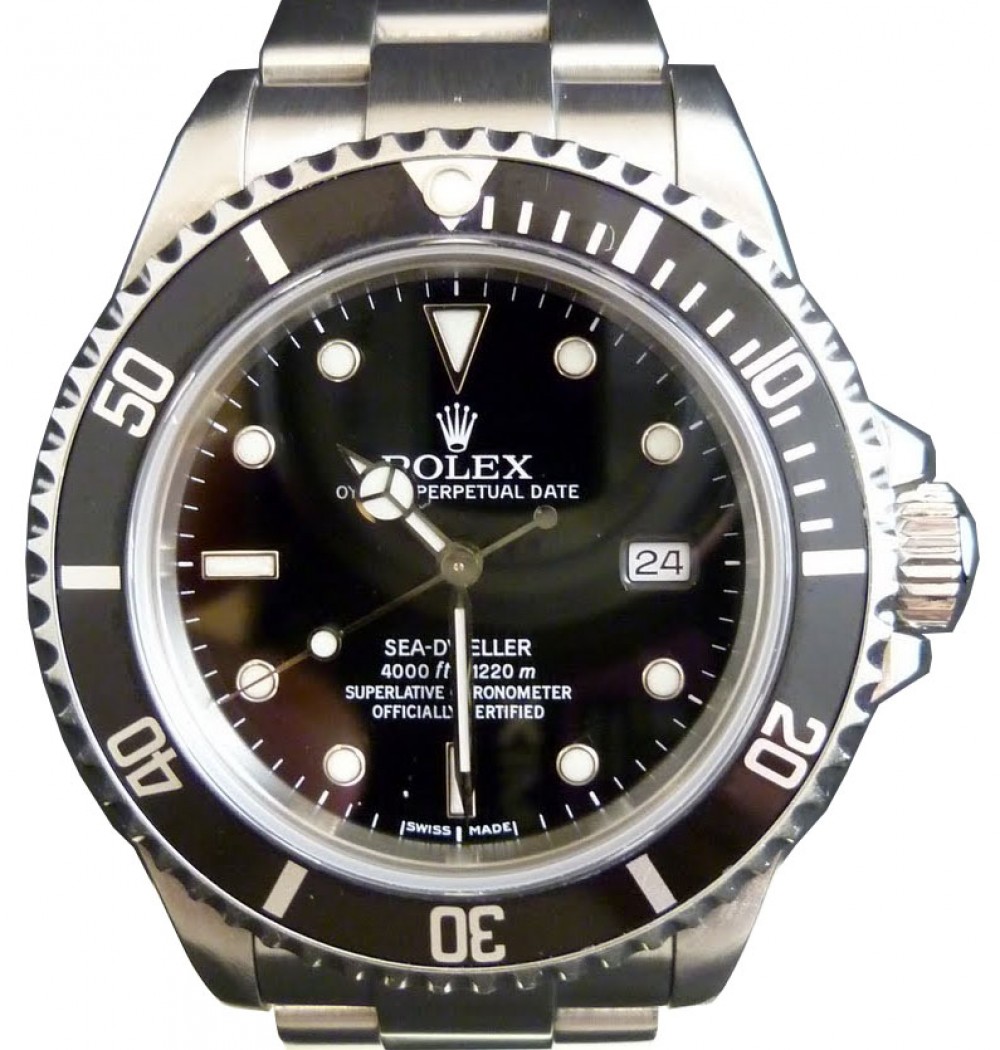 Rolex Sea-Dweller 16600 Stainless Black Seadweller Date 40mm Mens