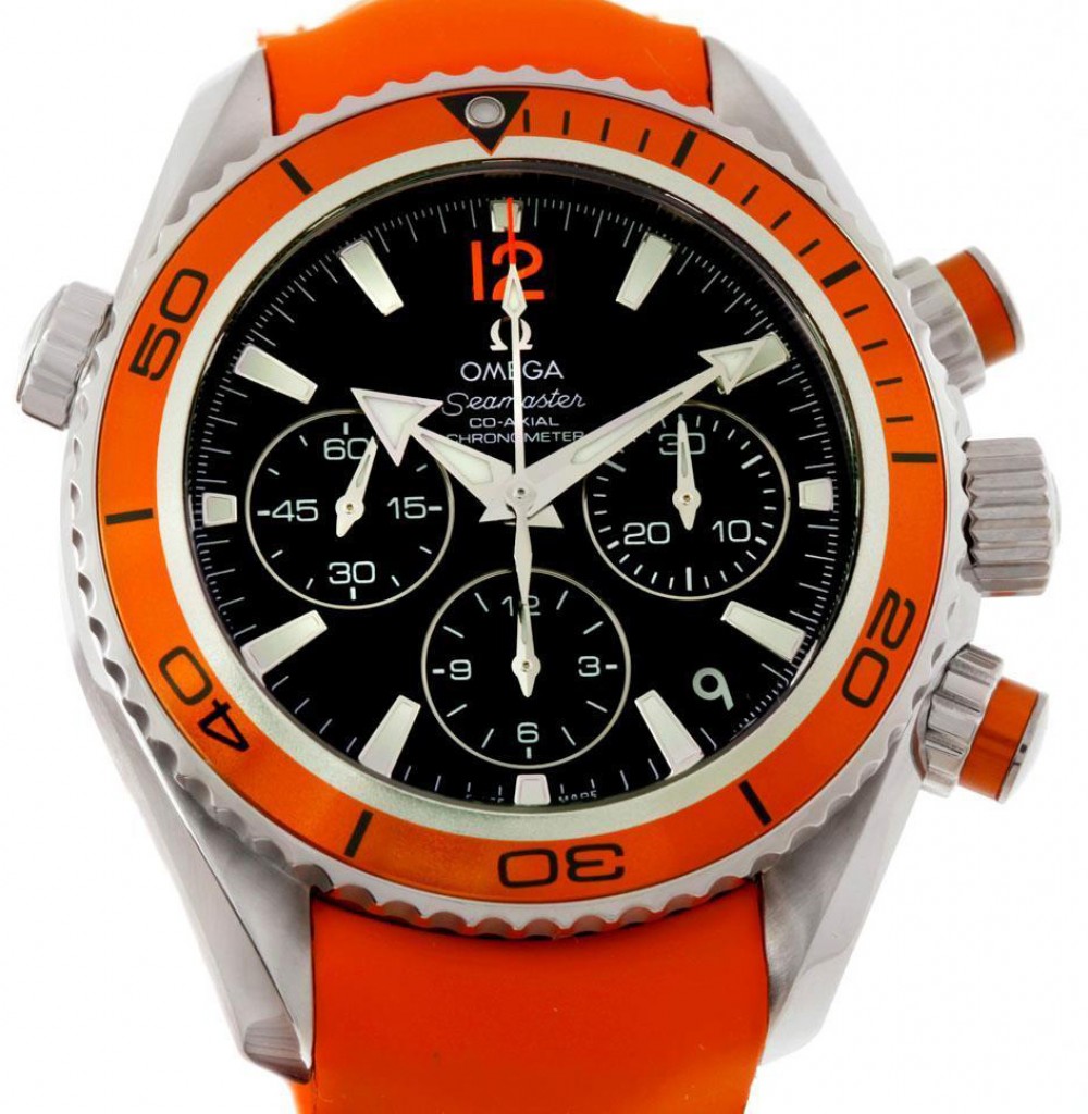 omega seamaster orange chronograph