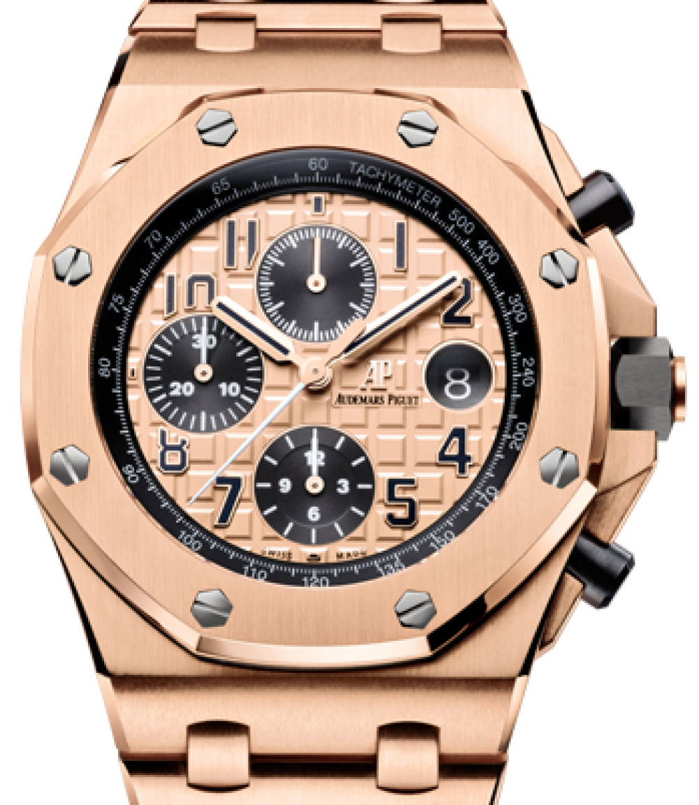 Audemars Piguet Royal Oak Offshore Champagne 42mm Rose Gold  26470OR.OO.1000OR.01 - BRAND NEW