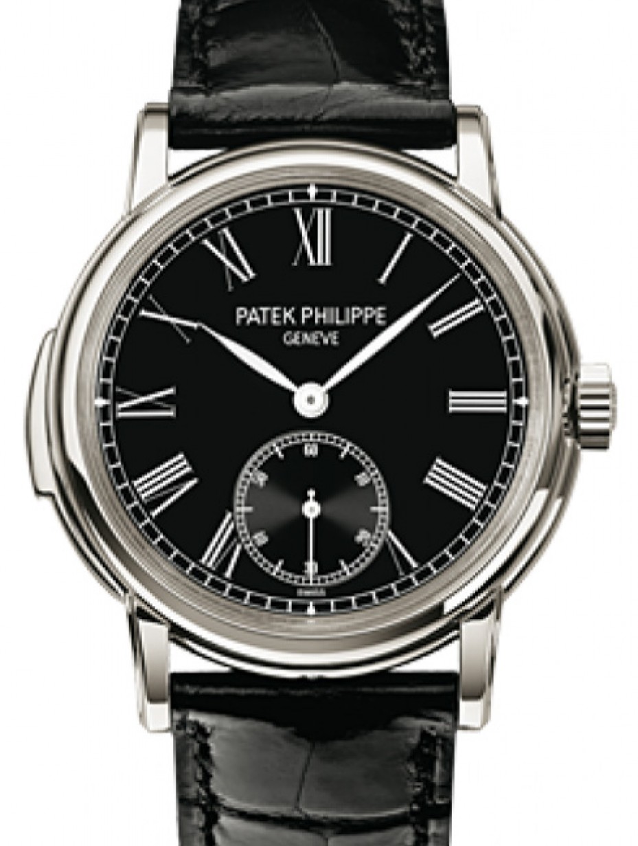 Patek Philippe 5078P-010 Grand Complications 38mm Black Roman Platinum  Leather Automatic BRAND NEW