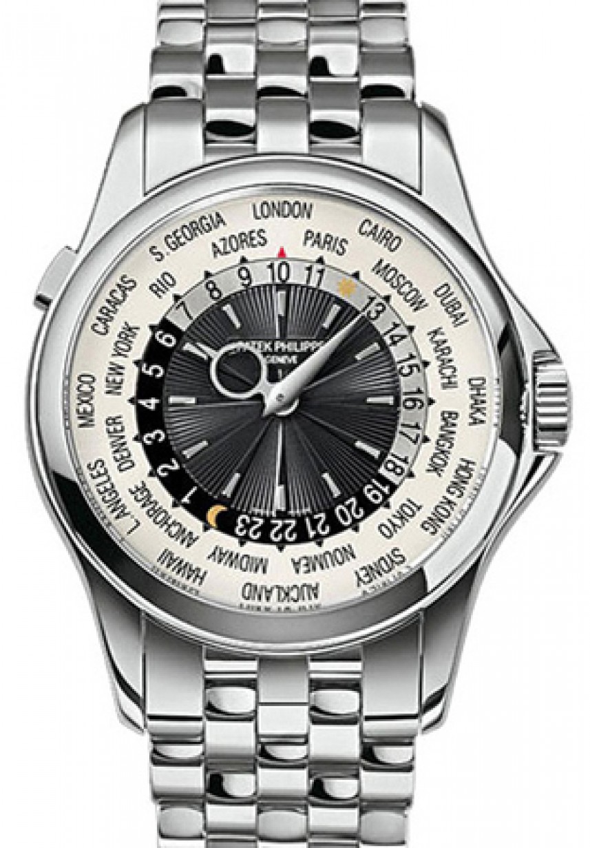 Patek Philippe 5130/1G-011 Complications World Time 39.5mm Silver White  Gold Automatic BRAND NEW