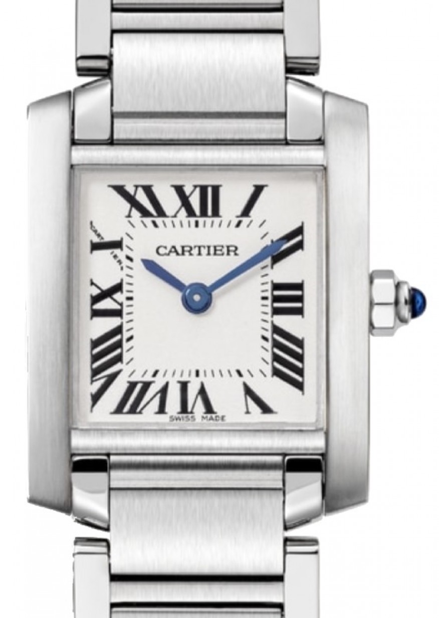 Cartier Tank Francaise Ladies Watch Small Quartz Stainless Steel Silver  Dial Bracelet W51008Q3 - BRAND NEW