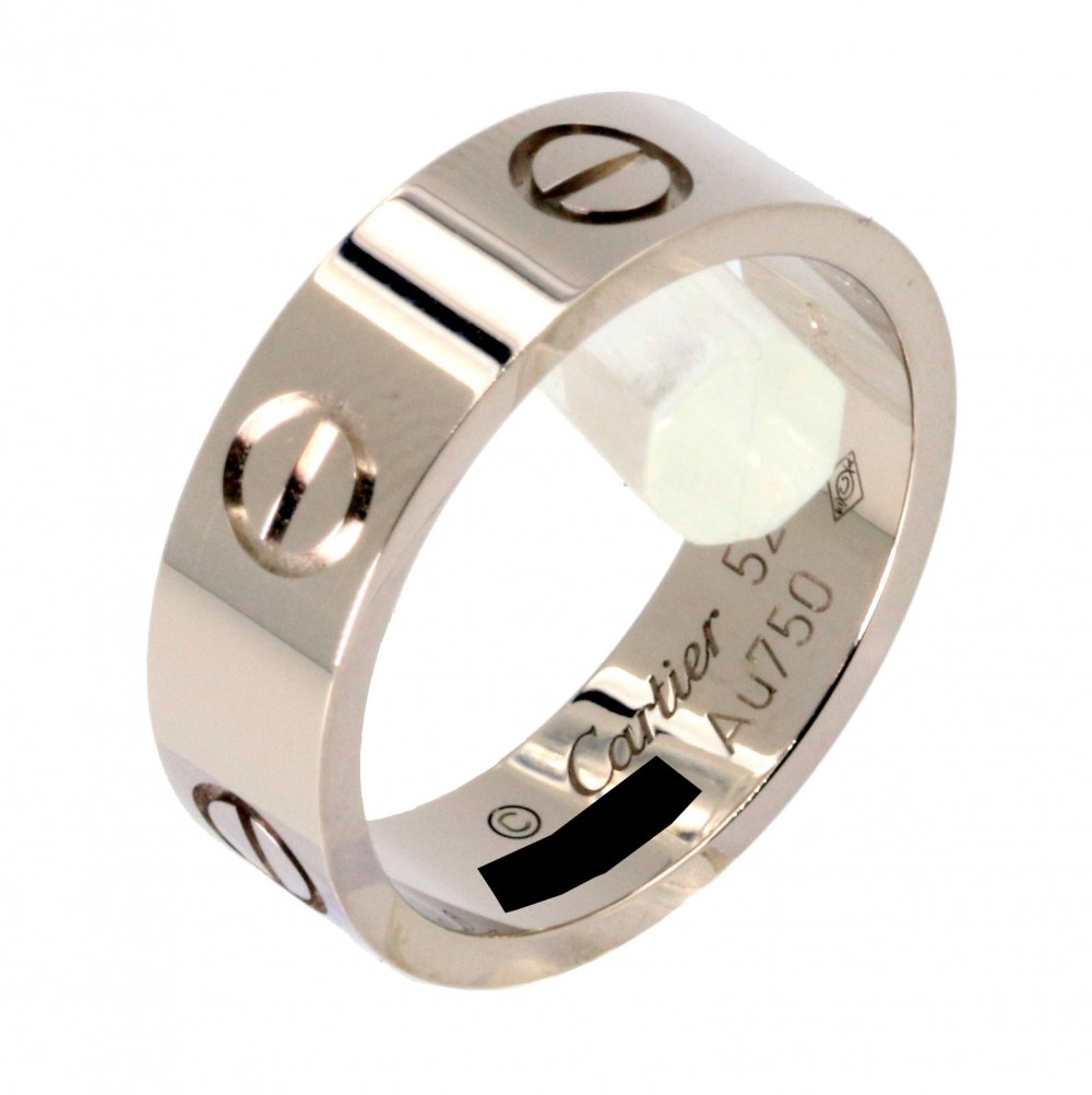 Cartier Love Ring B4084700 White Gold 