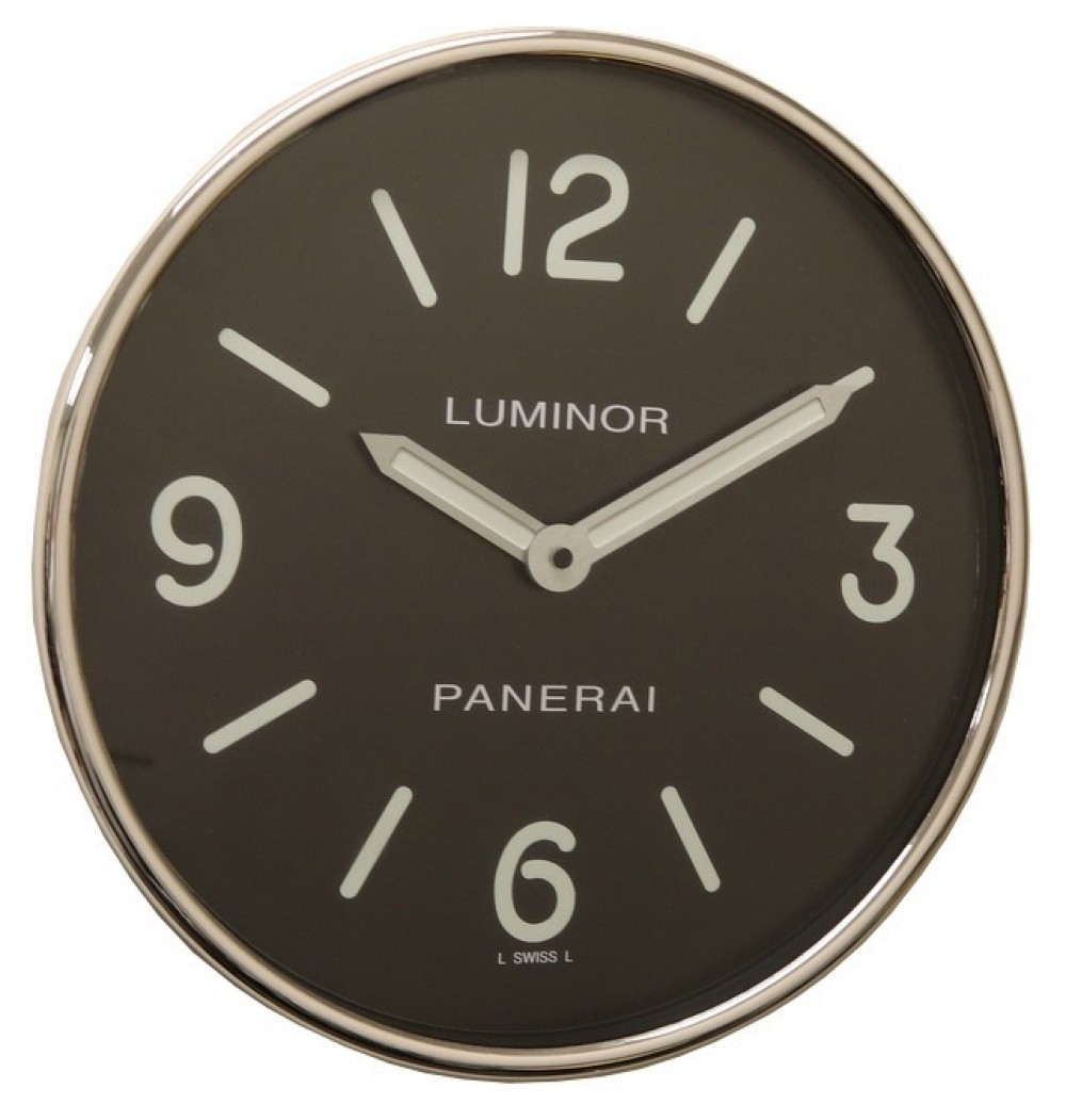 Panerai Luminor Wall Clock Black Arabic / Index Dial