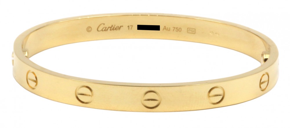 cartier screw bangle bracelet