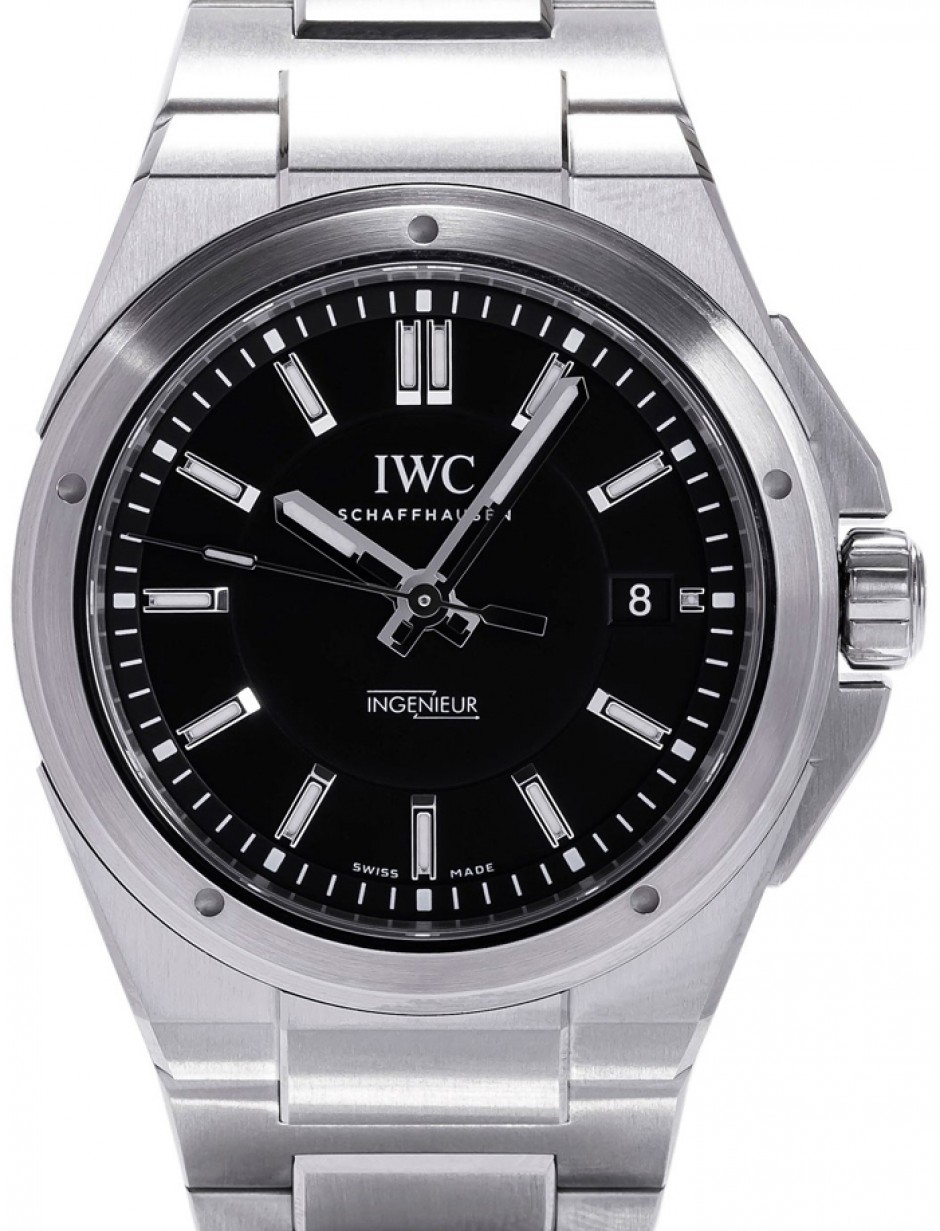 IWC Schaffhausen IW323902 Ingenieur Automatic Black Index Stainless Steel  40mm Automatic