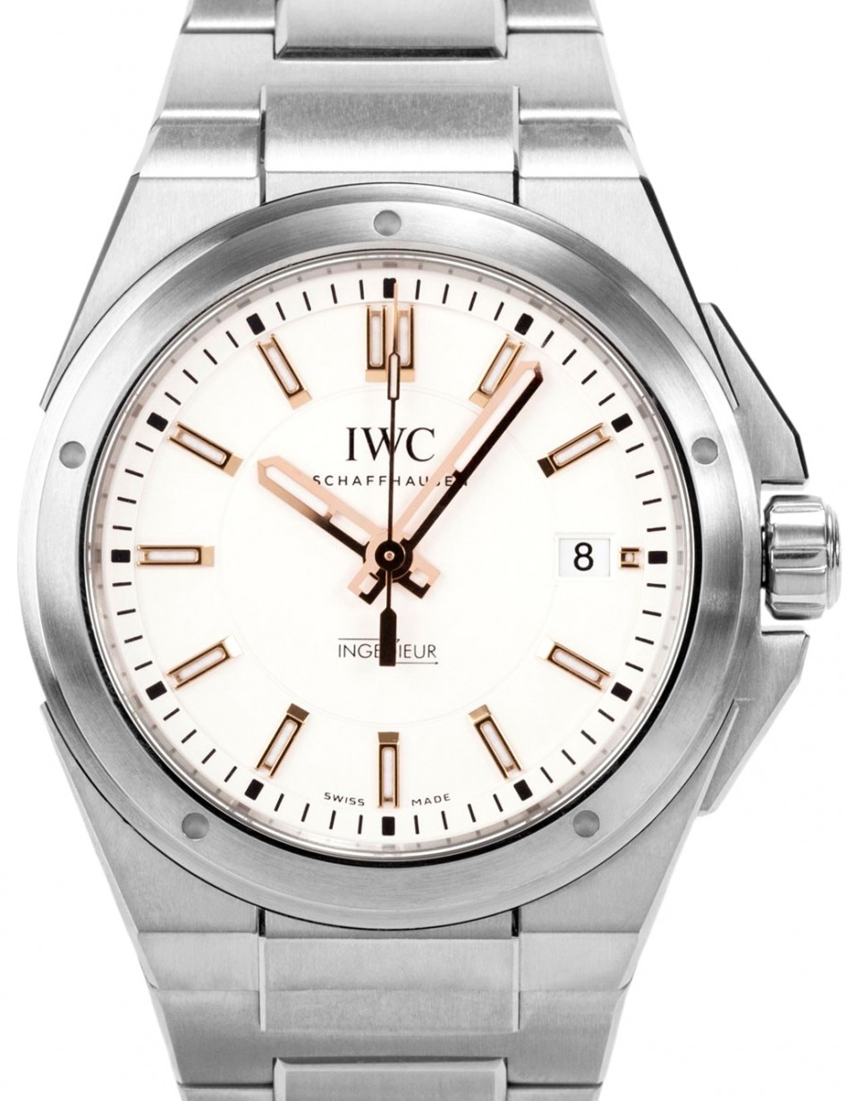 IWC Schaffhausen IW323906 Ingenieur Automatic Silver Plated Index Stainless  Steel 40mm Automatic