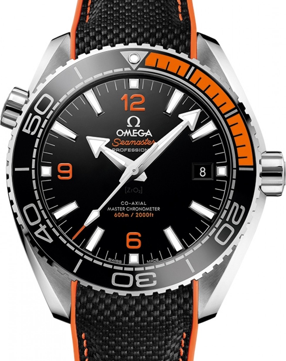 omega seamaster black orange
