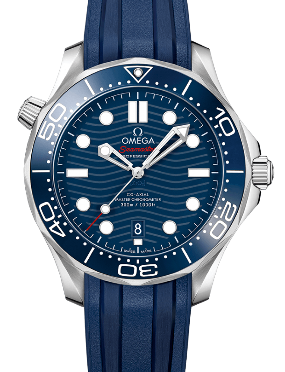 Omega Seamaster Diver 300m Co-Axial Master Chronometer 42mm Stainless Steel  Blue Dial 210.32.42.20.03.001 - BRAND NEW