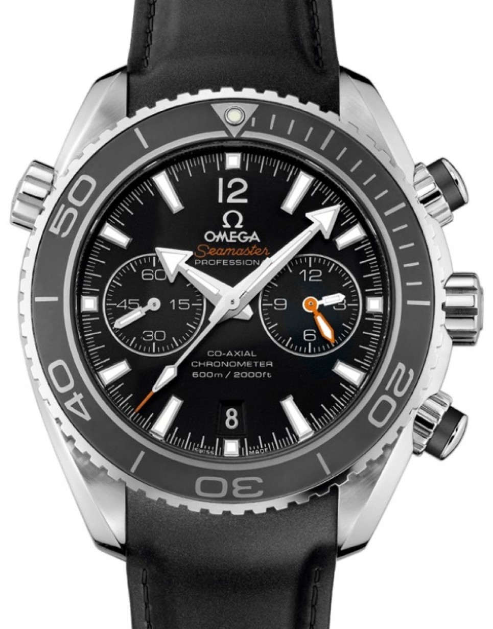 Omega Seamaster Planet Ocean 600M Co-Axial Chronometer Chronograph 45.5mm  Stainless Steel Black Dial Rubber Strap 232.32.46.51.01.003 - BRAND NEW