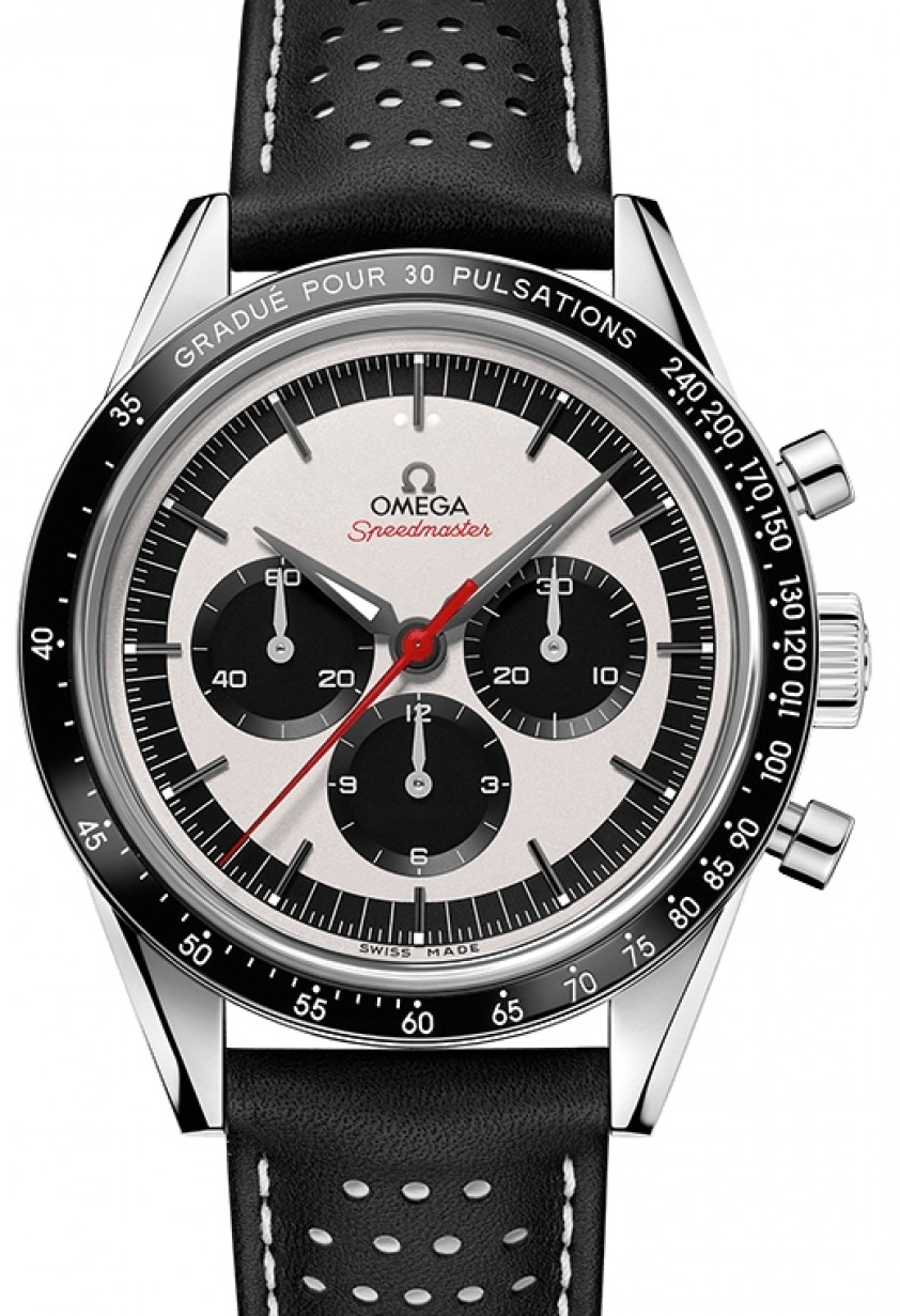Omega Speedmaster Heritage Anniversary Series Chronograph 39.7mm Stainless  Steel Ceramic Bezel Silver Dial Leather Strap 311.32.40.30.02.001 - BRAND  NEW