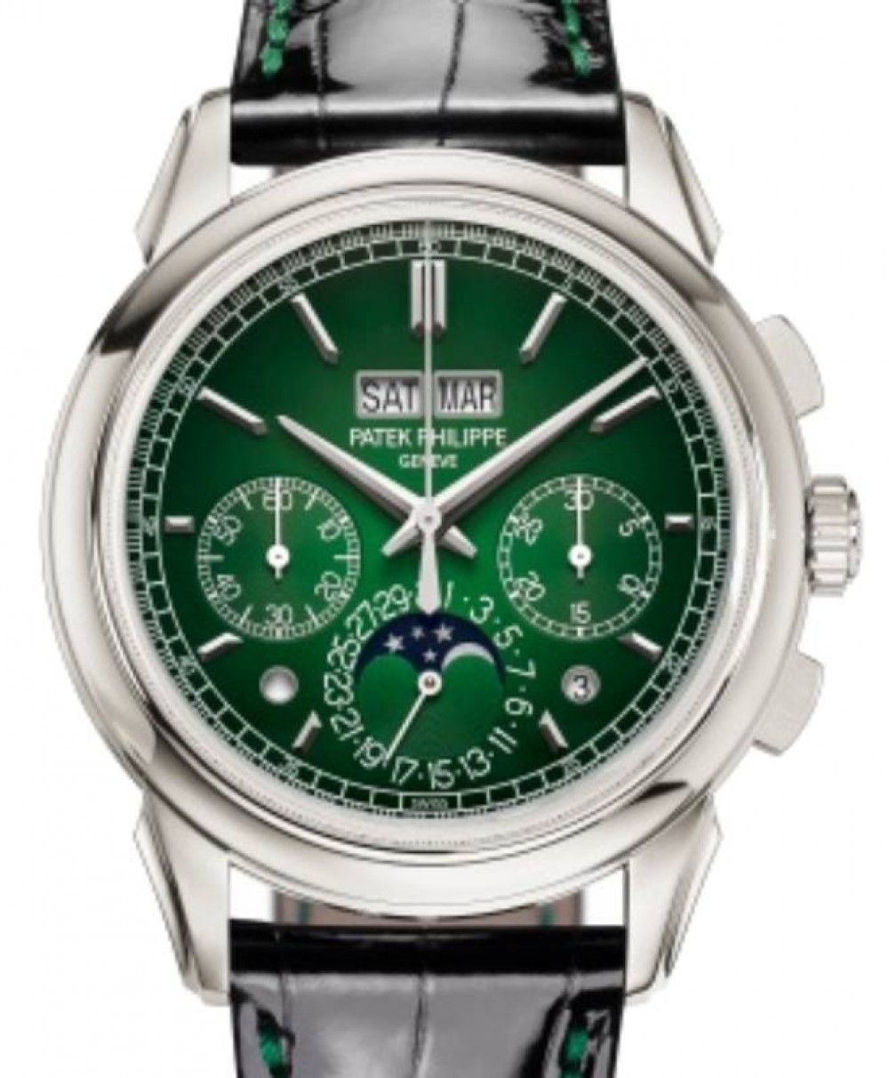 Patek Philippe Grand Complications Chronograph Perpetual Calendar Green  Dial 41mm 5270P-014 - BRAND NEW