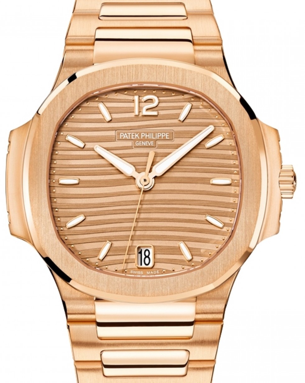 Patek Philippe Nautilus Ladies Automatic Rose Gold Golden Brown Opaline  Dial 35.2mm 7118/1R-010 - BRAND NEW