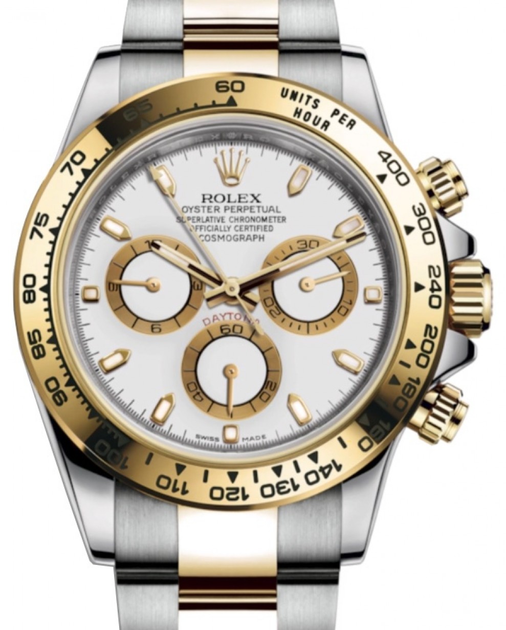 Rolex Cosmograph Daytona 116503 White Index Tachymetre Yellow Gold  Stainless Steel Oyster BRAND NEW