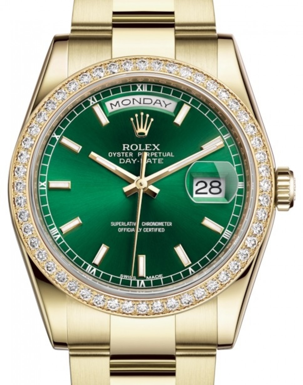 green face rolex with diamonds
