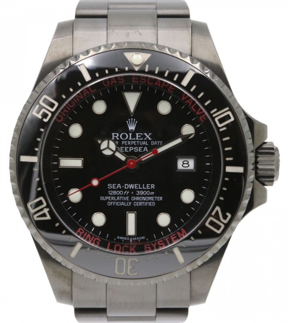 Rolex Deepsea PVD DLC Coated Stainless Steel Red Black Dial & Ceramic Bezel  Oyster Bracelet 126660 - BRAND NEW