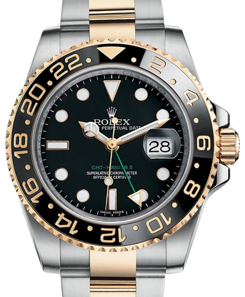rolex gmt master ii gold and stainless steel price
