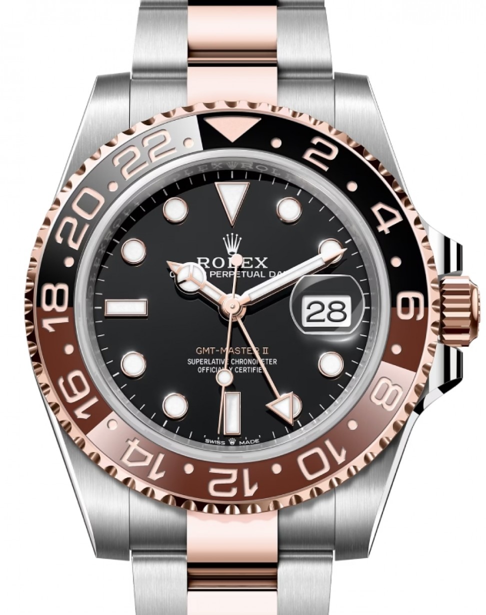 Rolex GMT-Master II 126711CHNR Black/Brown Bezel Rose Gold Stainless Oyster 40mm - BRAND NEW