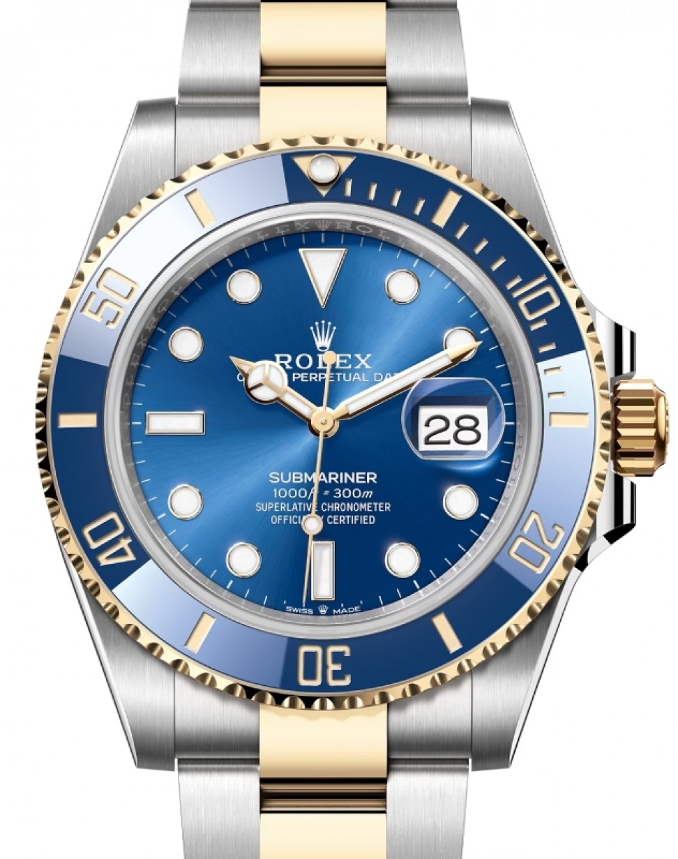 Rolex Submariner Date Gold/Steel Blue 41mm Dial & Ceramic Bezel Oyster Bracelet 126613LB - BRAND NEW