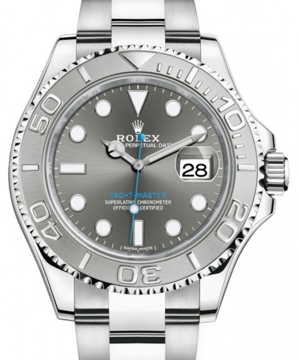 yachtmaster steel and platinum