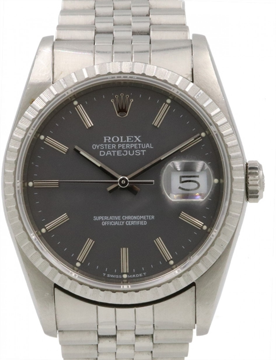 Rolex Datejust 36 Stainless Steel Grey 