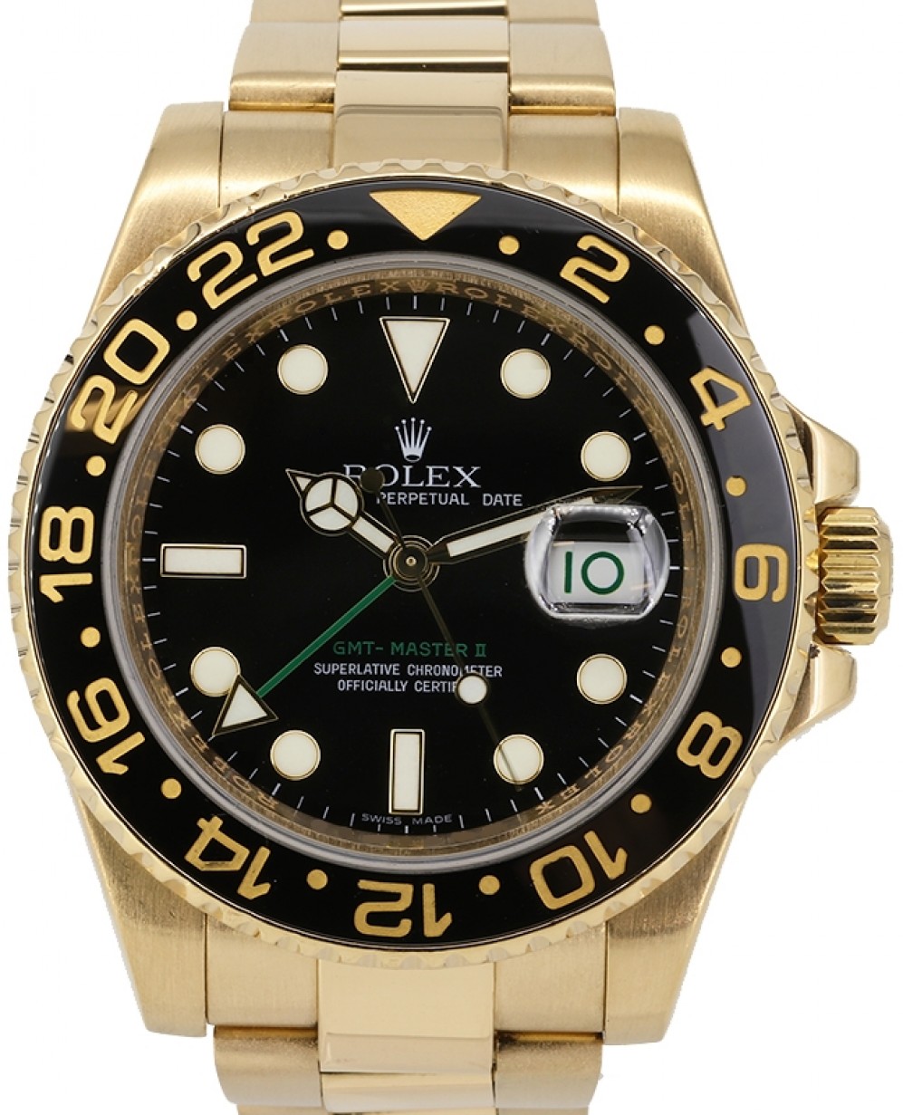 rolex gmt master ii black and gold