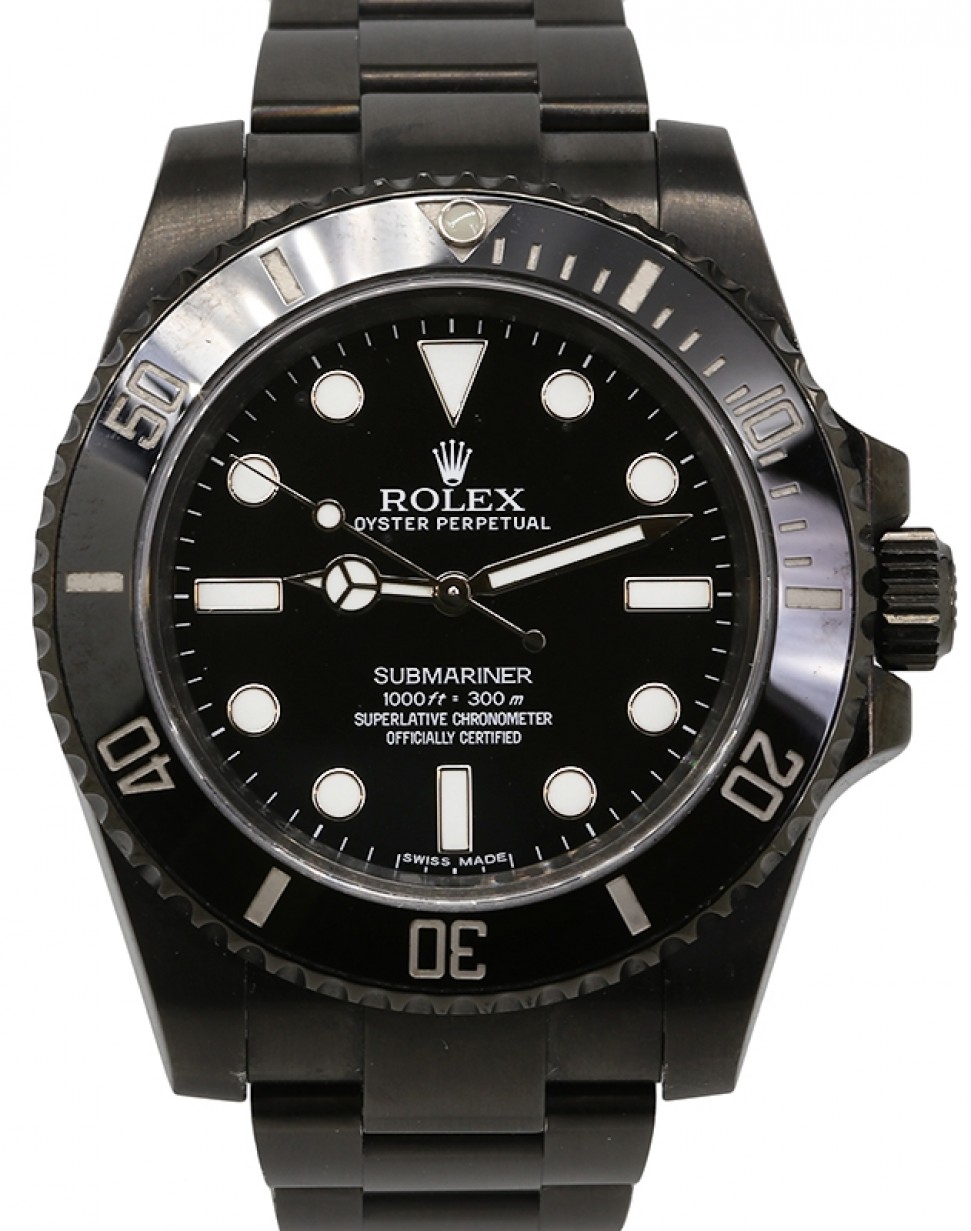 Rolex Submariner Stainless Steel PVD Black Dial & Ceramic Bezel Oyster  Bracelet 114060 - PRE-OWNED