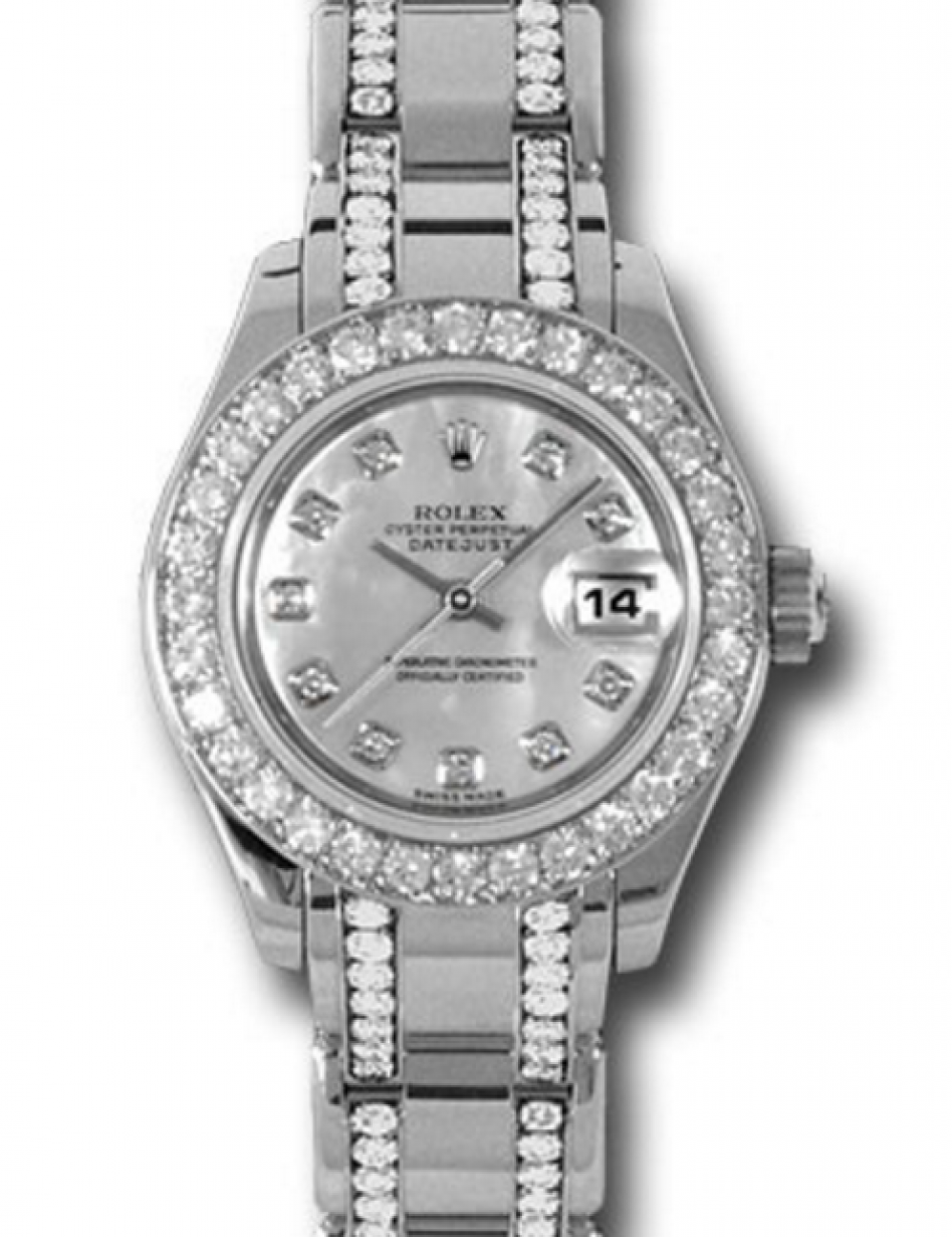 Rolex Pearlmaster 29 80299 White Mother 