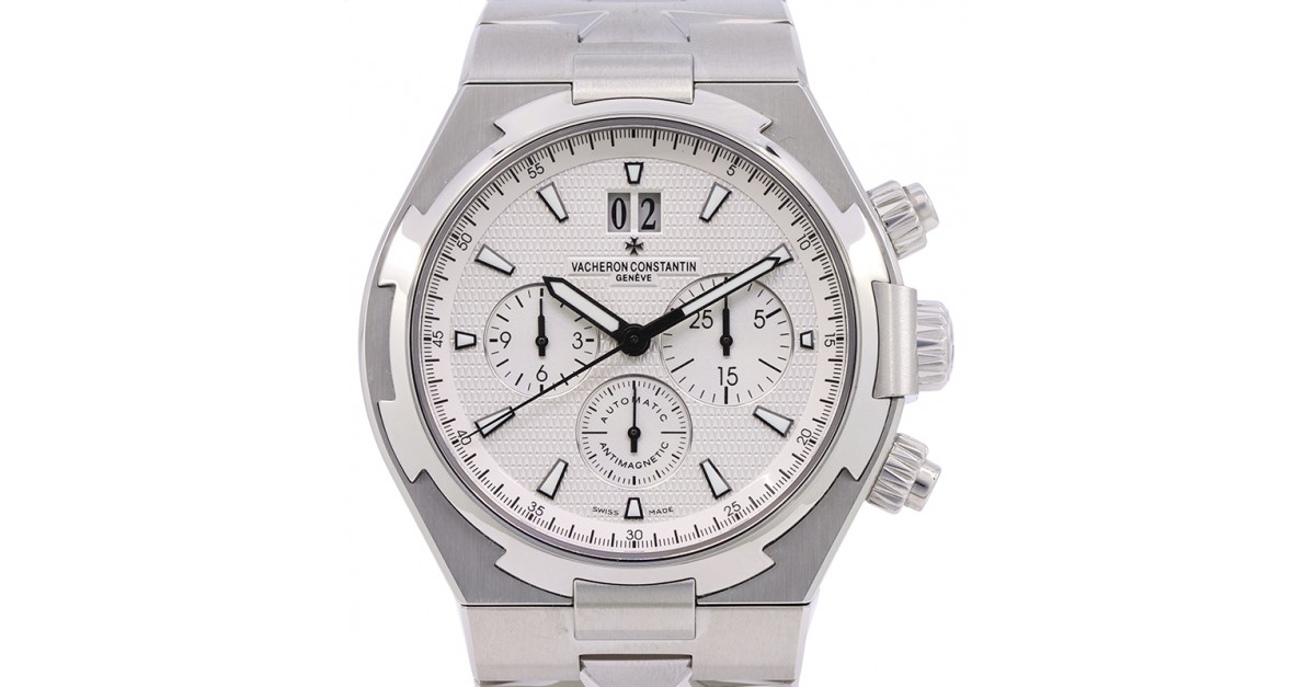 Constantin Overseas Chronograph Stainless White Dial Bracelet 42mm 49150/B01A-9095 Second Generation