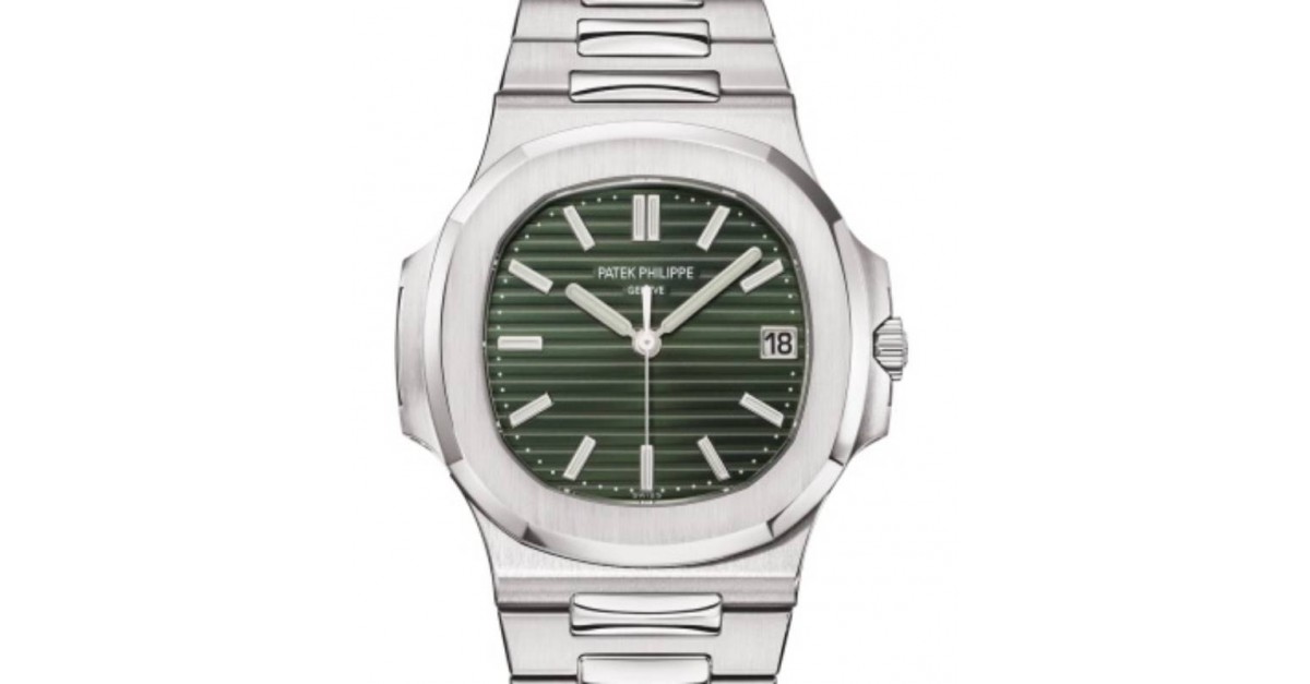 Patek Philippe Nautilus Date Sweep Seconds Stainless Steel Green Dial  5711/1A-014 - BRAND NEW