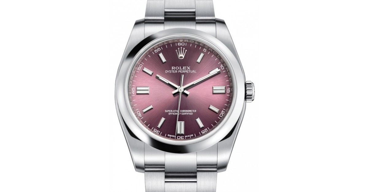 Rolex Oyster Perpetual 36 116000 Red Grape Index Domed Stainless Steel 36mm  Automatic - BRAND NEW