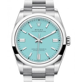 Rolex Oyster Perpetual 36 Stainless Steel Turquoise Index Dial & Smooth  Domed Bezel Oyster Bracelet 126000 - BRAND NEW