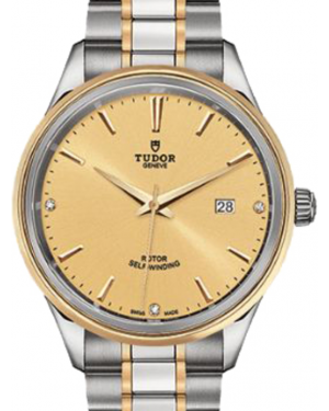 Tudor Style 12703 Champagne Diamond & Index Yellow Gold & Stainless Steel 41mm BRAND NEW
