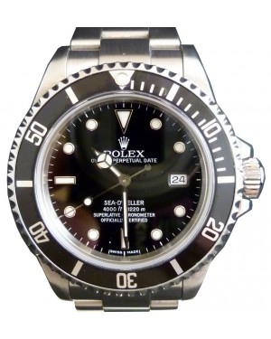 Rolex Sea-Dweller 16600 Stainless Black Seadweller Date 40mm Mens 