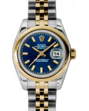 Rolex Lady-Datejust 26 179163-BLUSJ Blue Index Yellow Gold Stainless Steel Jubilee - BRAND NEW