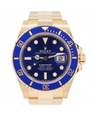 Rolex Submariner Date Yellow Gold  41mm Blue Dial 126618LB - PRE-OWNED