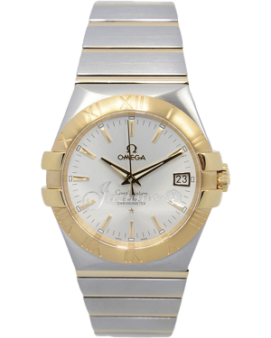 OMEGA 123.20.35.20.02.002 CONSTELLATION CO-AXIAL 35mm STEEL AND YELLOW GOLD - BRAND NEW
