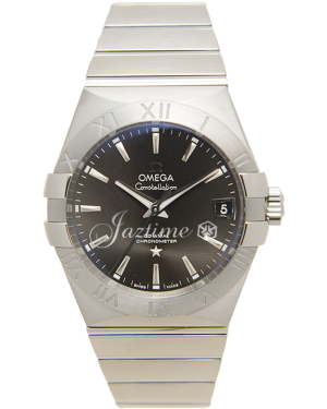 Omega Constellation Co-Axial Automatic 123.10.38.21.06.001 38mm Dark Grey Index Stainless Steel - BRAND NEW