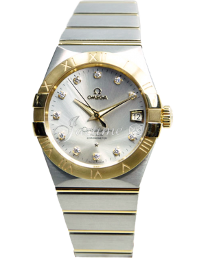 OMEGA 123.20.38.21.52.002 CONSTELLATION CO-AXIAL 38mm STEEL AND YELLOW GOLD - BRAND NEW