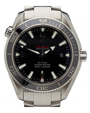 Omega 222.30.42.20.01.001 Planet Ocean 600M Co-Axial 42mm Black Arabic Stainless Steel BRAND NEW