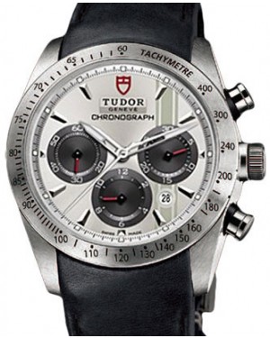Tudor Fastrider Chronograph 42000 Silver Index Stainless Steel & Leather 42mm BRAND NEW