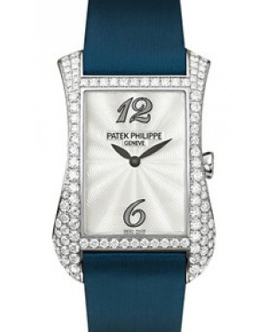 Patek Philippe Gondolo Serata Guilloched White Gold White Mother of Pearl Arabic Dial 4972G-001 - BRAND NEW