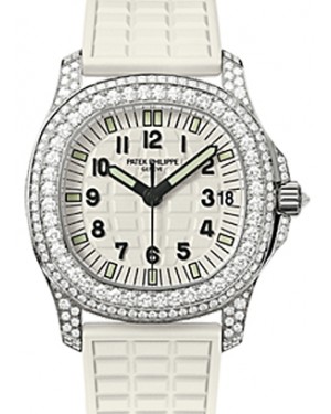 Patek Philippe Aquanaut Ladies White Gold Diamonds White Dial 5069G-011 - BRAND NEW