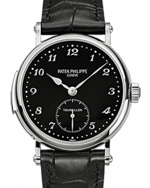 Patek Philippe 5539G-001 Grand Complications 37mm Black Arabic White Gold Leather Manual BRAND NEW
