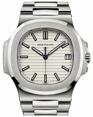 Patek Philippe Nautilus Date Sweep Seconds Stainless Steel White Dial 5711/1A-011 - PRE-OWNED