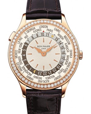 Patek Philippe Complications World Time Rose Gold Ivory Opaline Dial 7130R-001 - BRAND NEW