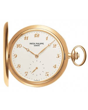 Patek Philippe 980J-011 Lepine Pocket Watch 48mm Ivory Arabic Yellow Gold Manual BRAND NEW
